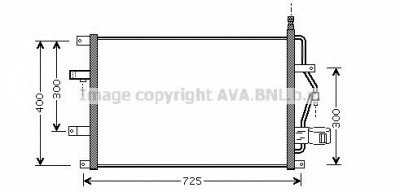 AVA QUALITY COOLING vo5107d -  Конденсатор, кондиционер